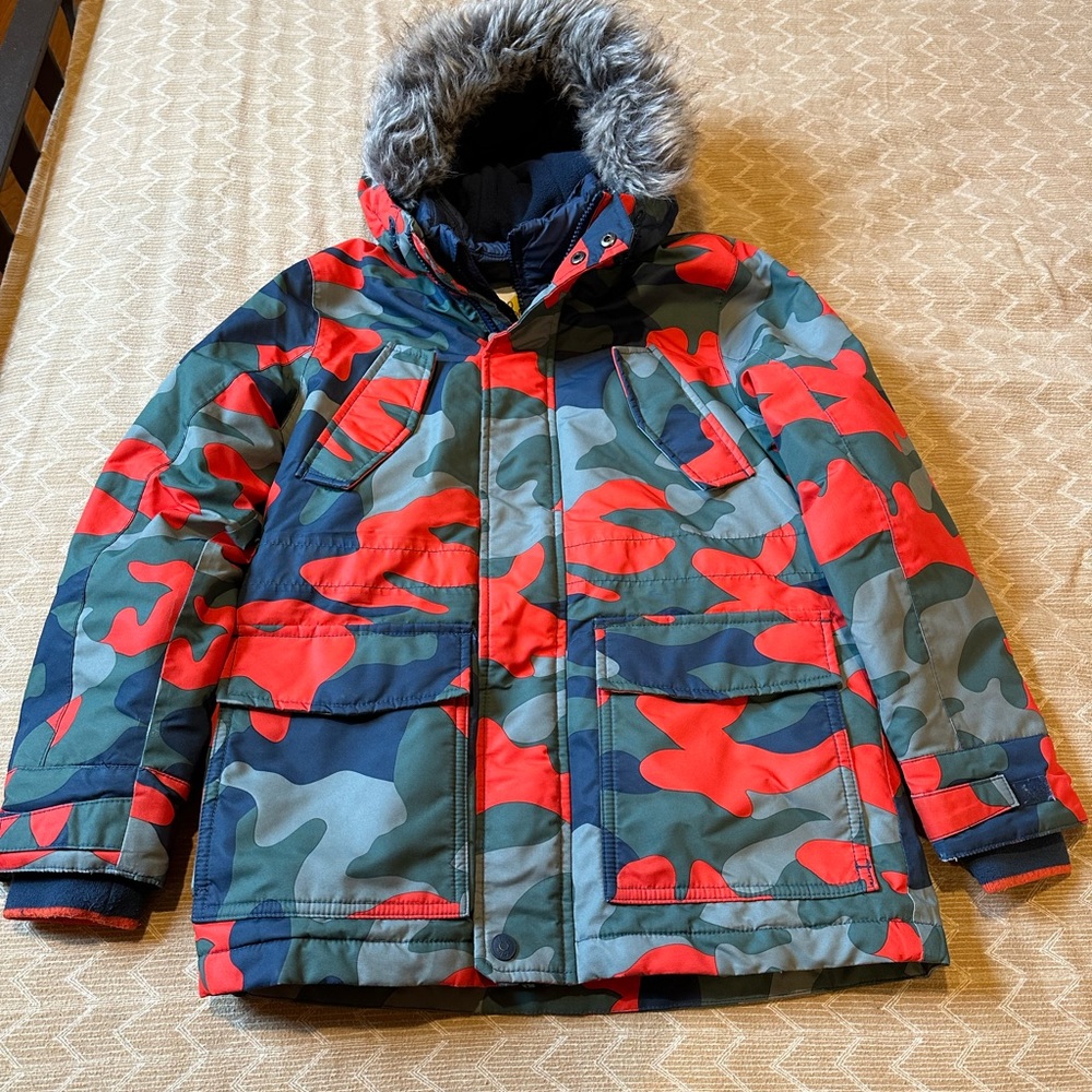 Camo Parka kids size 9-10 Boden Brand